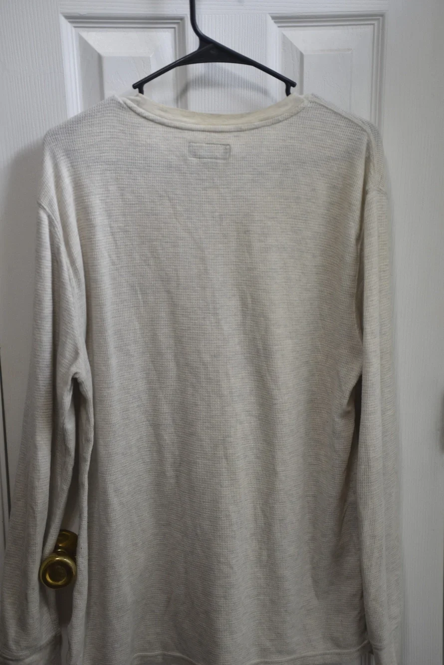 Polo Ralph Lauren Sleepwear Waffle Knit Long Sleeve Shirt L LSC098
